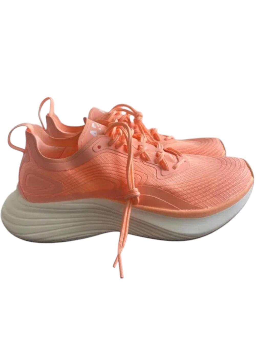 APL TechLoom Phantom Running Shoes Men's 10.5 Peach White Knit Athletic Sneakers